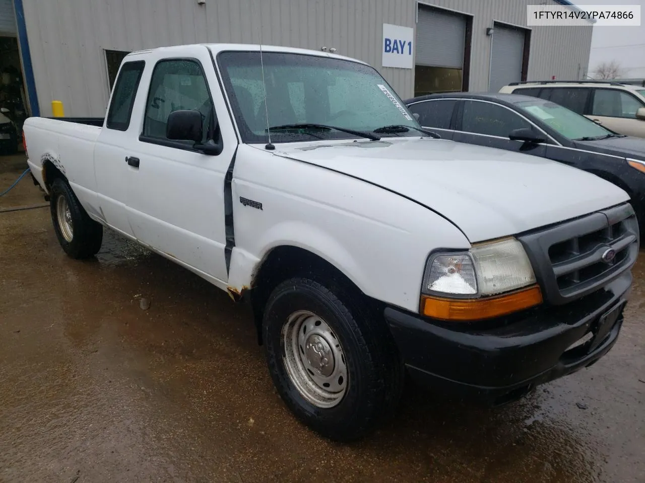 2000 Ford Ranger Super Cab VIN: 1FTYR14V2YPA74866 Lot: 46070894