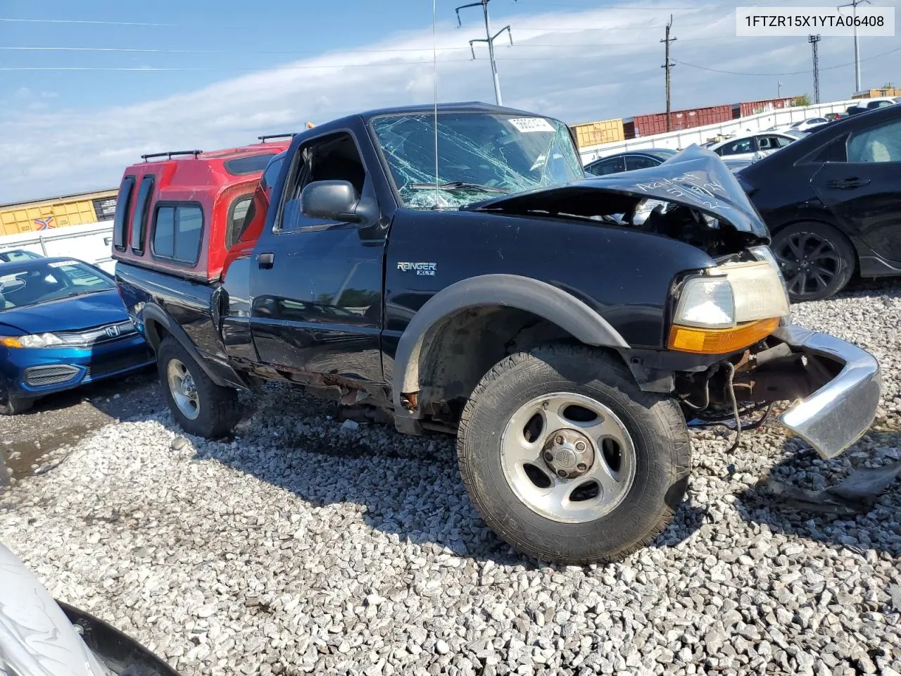 2000 Ford Ranger Super Cab VIN: 1FTZR15X1YTA06408 Lot: 56631474