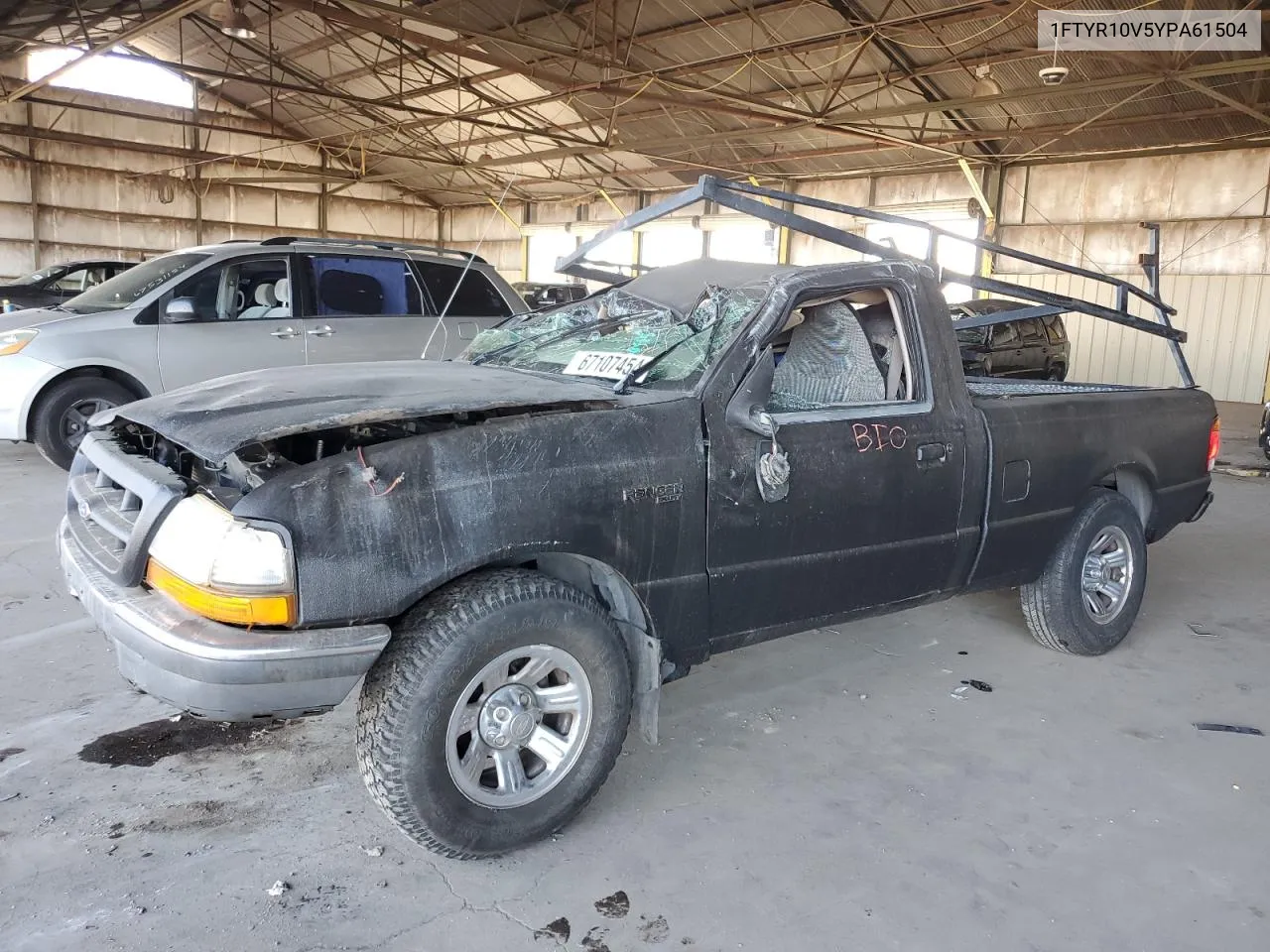 2000 Ford Ranger VIN: 1FTYR10V5YPA61504 Lot: 67107454