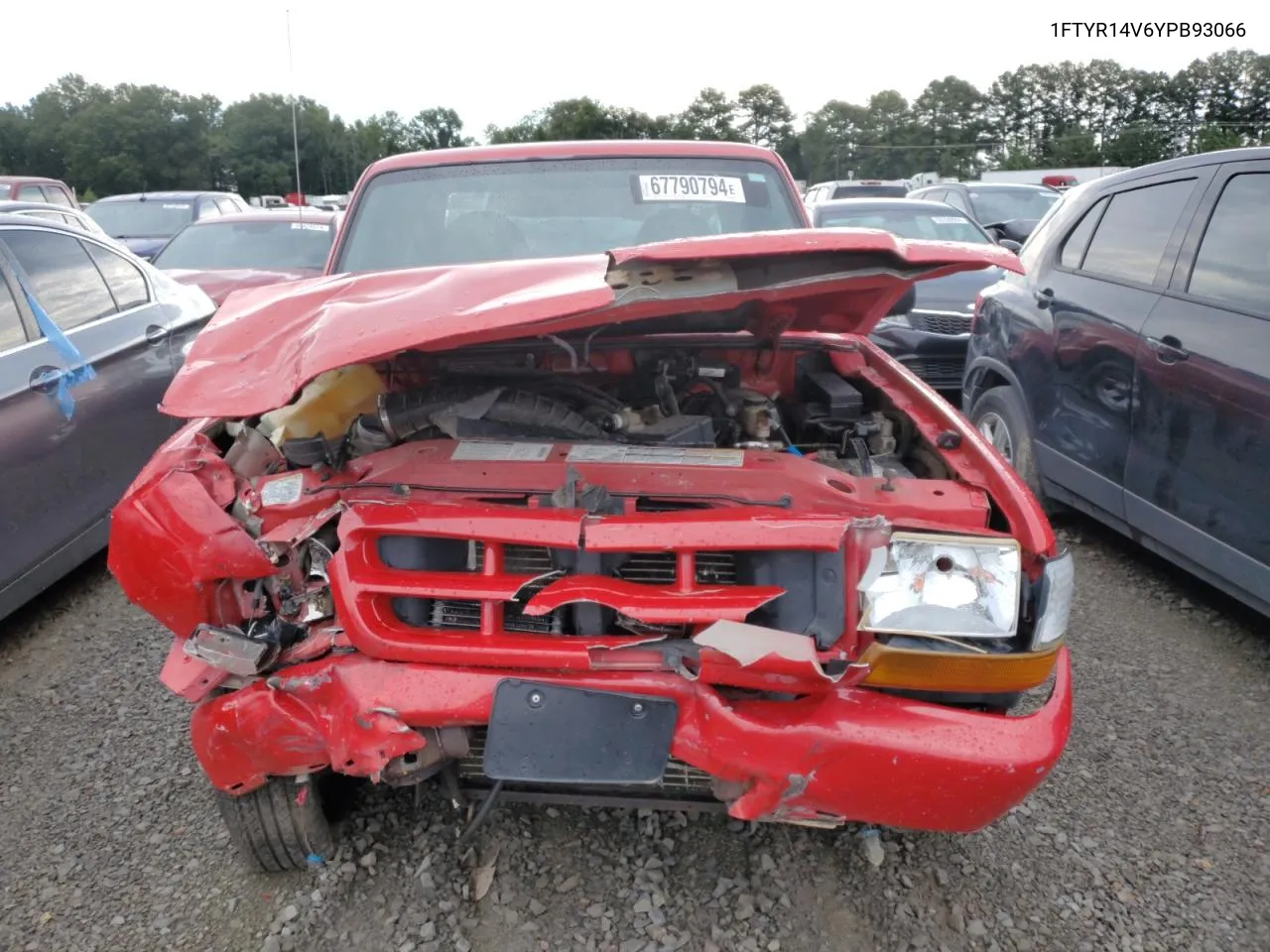 2000 Ford Ranger Super Cab VIN: 1FTYR14V6YPB93066 Lot: 67790794