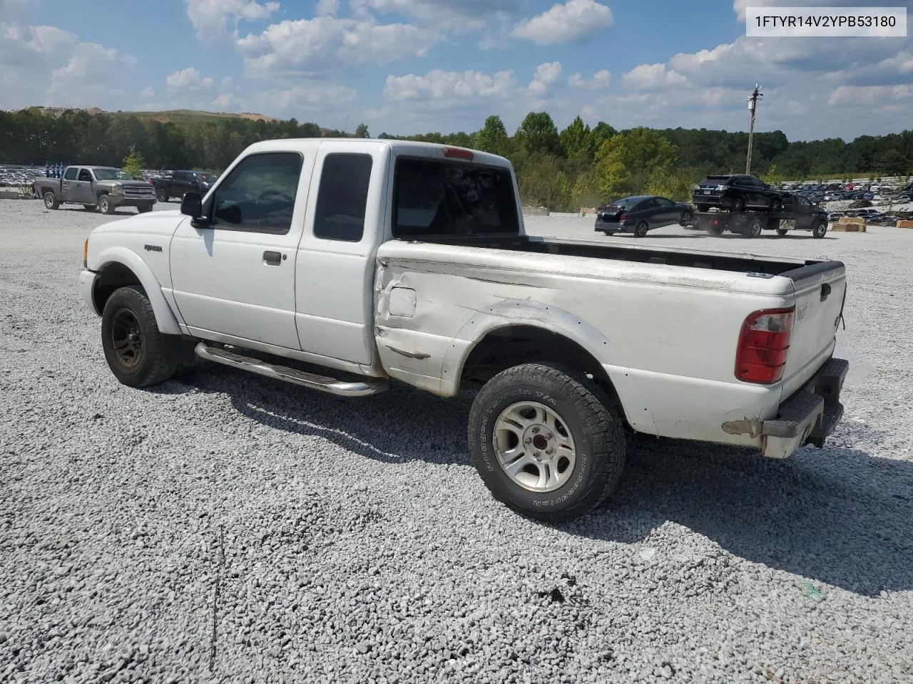 2000 Ford Ranger Super Cab VIN: 1FTYR14V2YPB53180 Lot: 70633924