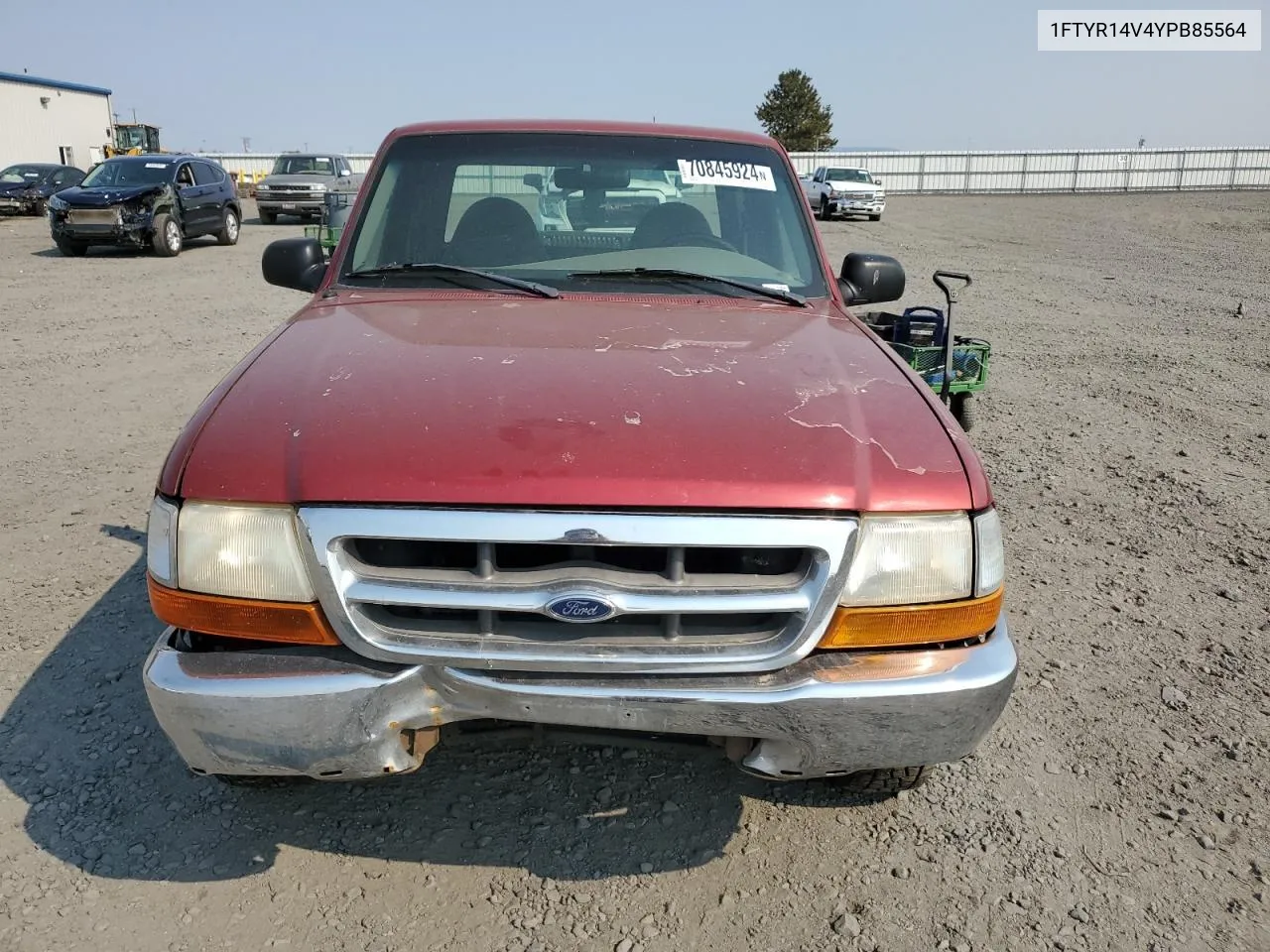 2000 Ford Ranger Super Cab VIN: 1FTYR14V4YPB85564 Lot: 70845924