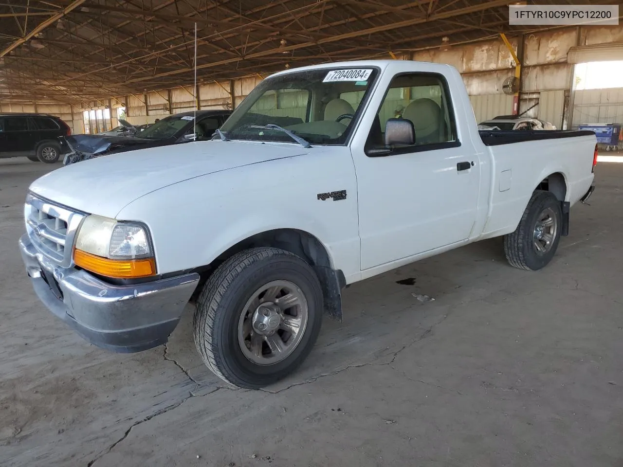 2000 Ford Ranger VIN: 1FTYR10C9YPC12200 Lot: 72040084