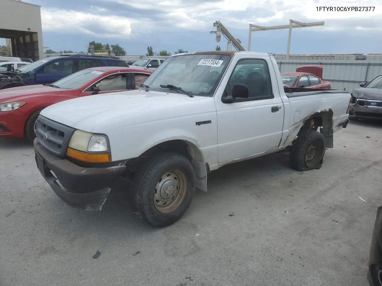 2000 Ford Ranger VIN: 1FTYR10C6YPB27377 Lot: 72217554