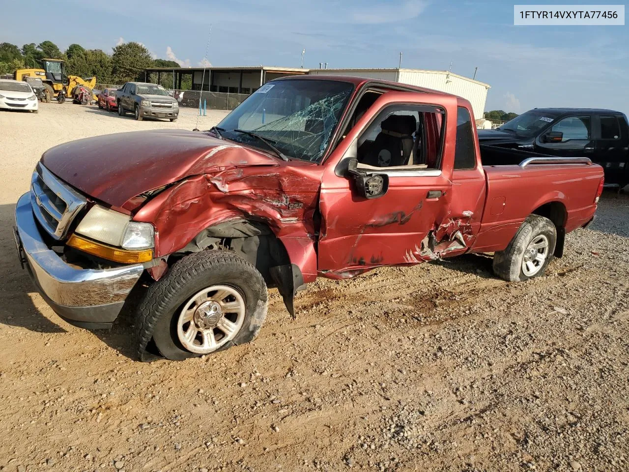 2000 Ford Ranger Super Cab VIN: 1FTYR14VXYTA77456 Lot: 72766814