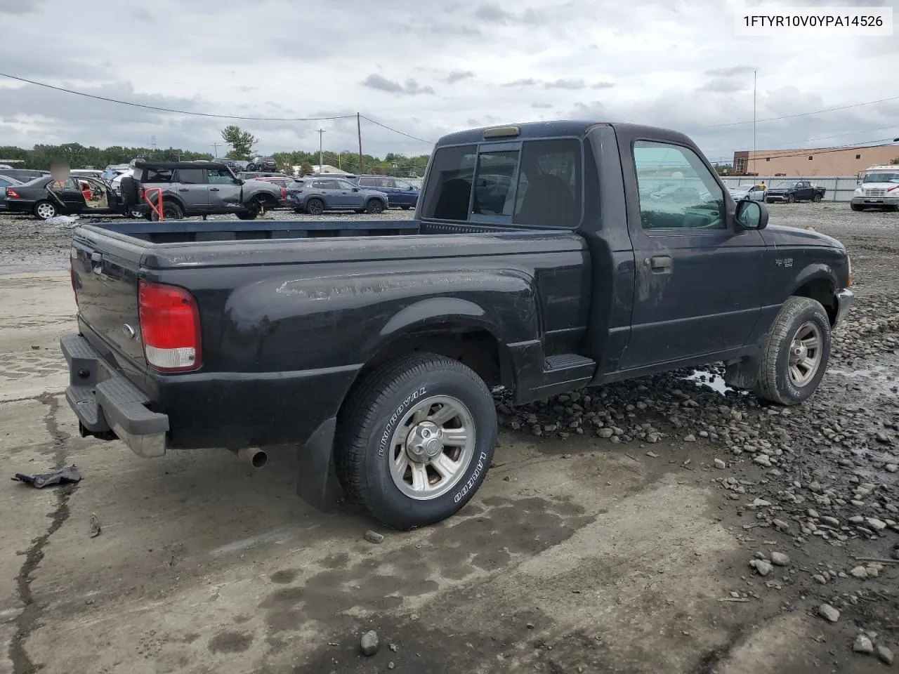 2000 Ford Ranger VIN: 1FTYR10V0YPA14526 Lot: 73274714