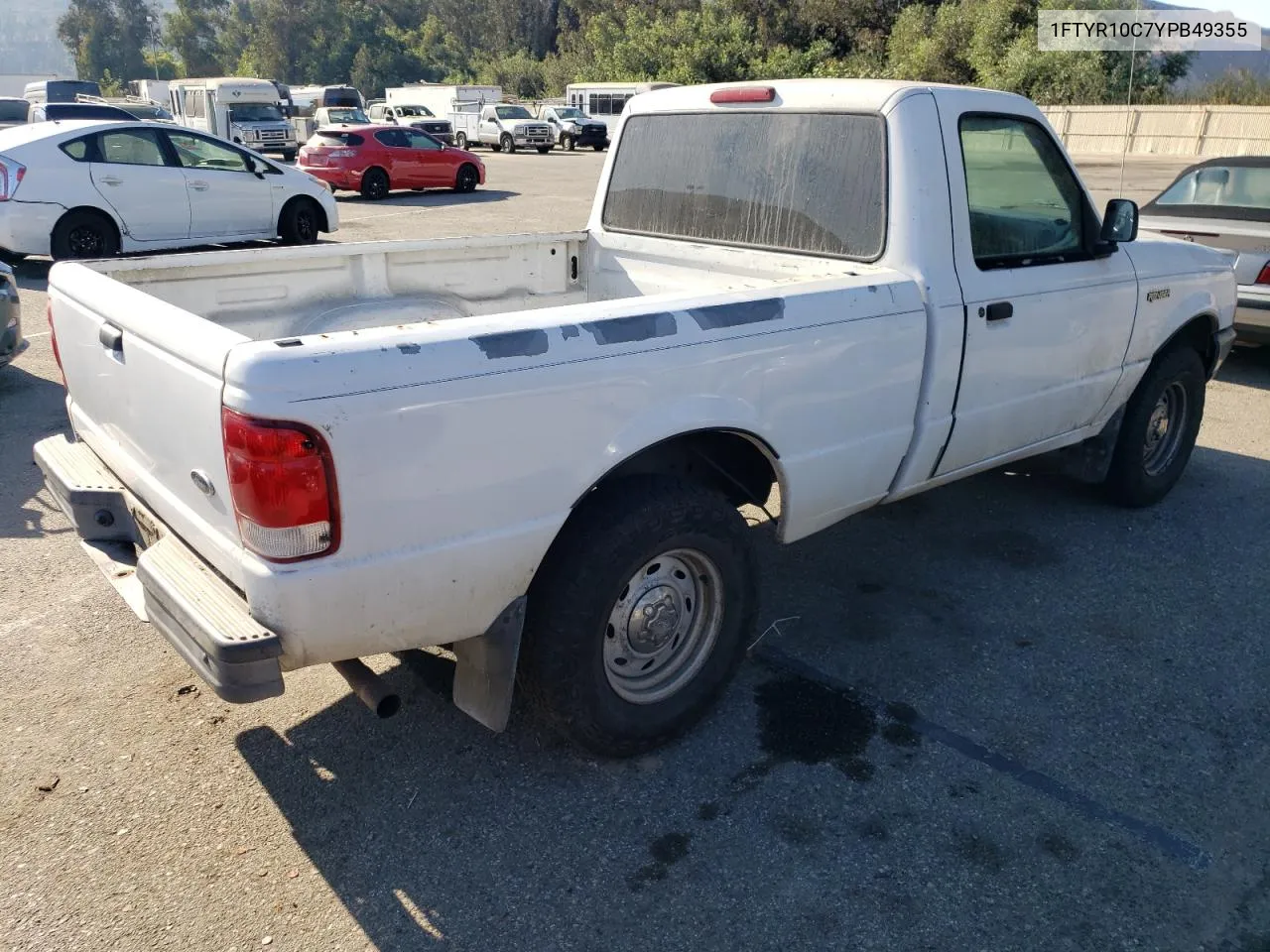 2000 Ford Ranger VIN: 1FTYR10C7YPB49355 Lot: 73428234