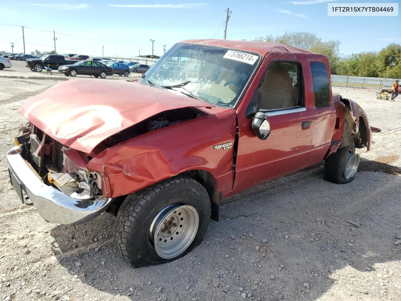 2000 Ford Ranger Super Cab VIN: 1FTZR15X7YTB04469 Lot: 73766214