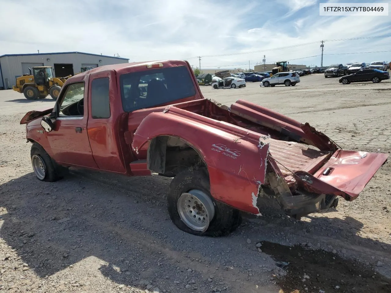 2000 Ford Ranger Super Cab VIN: 1FTZR15X7YTB04469 Lot: 73766214