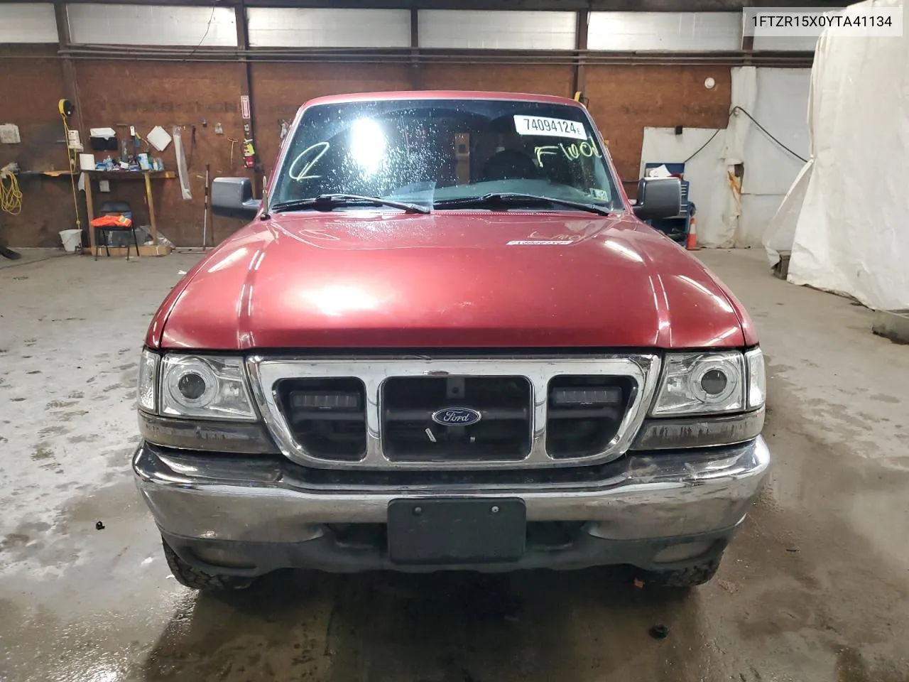 2000 Ford Ranger Super Cab VIN: 1FTZR15X0YTA41134 Lot: 74094124