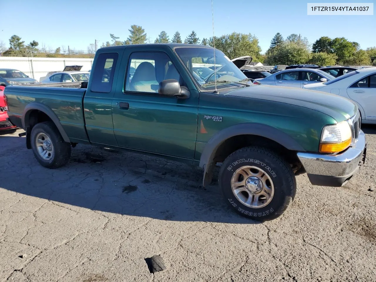 2000 Ford Ranger Super Cab VIN: 1FTZR15V4YTA41037 Lot: 75616544