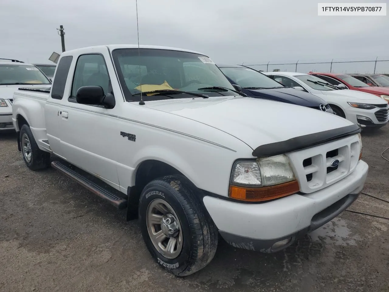 2000 Ford Ranger Super Cab VIN: 1FTYR14V5YPB70877 Lot: 75897634