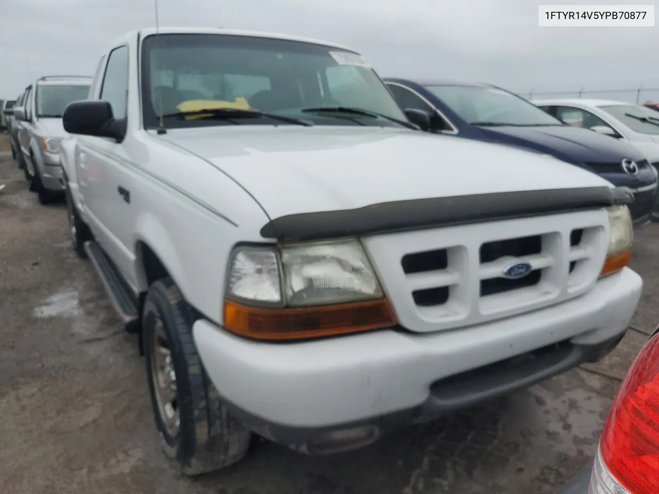 2000 Ford Ranger Super Cab VIN: 1FTYR14V5YPB70877 Lot: 75897634