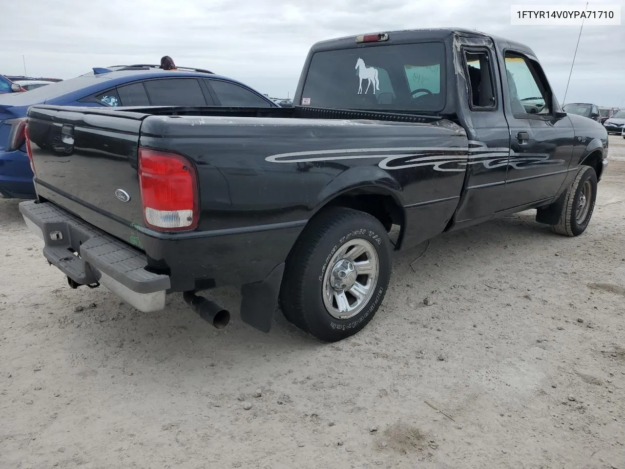 2000 Ford Ranger Super Cab VIN: 1FTYR14V0YPA71710 Lot: 76186754