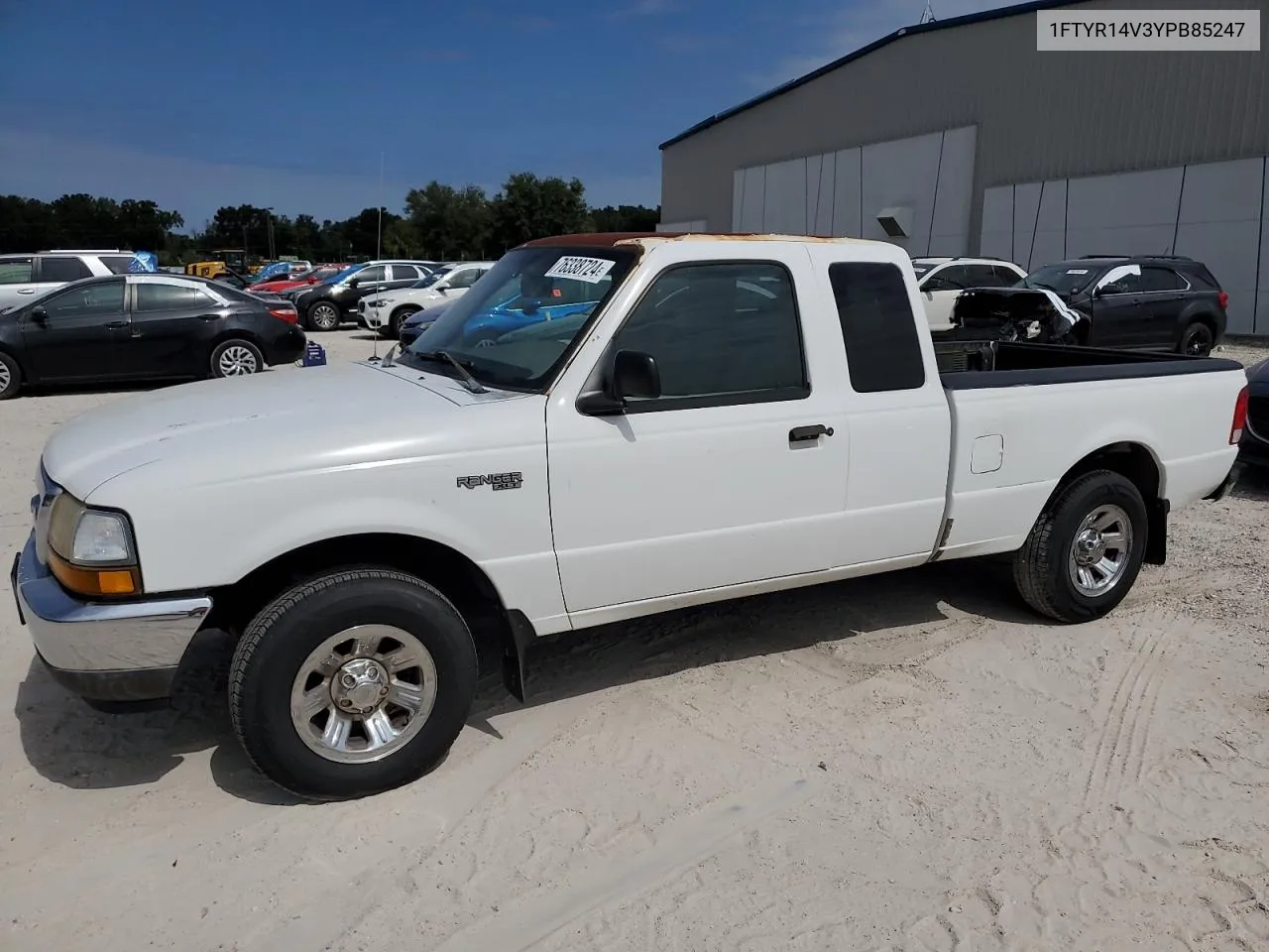 2000 Ford Ranger Super Cab VIN: 1FTYR14V3YPB85247 Lot: 76338724