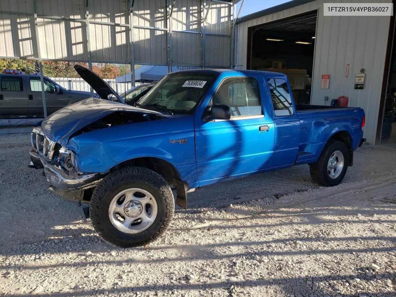 2000 Ford Ranger Super Cab VIN: 1FTZR15V4YPB36027 Lot: 76369834