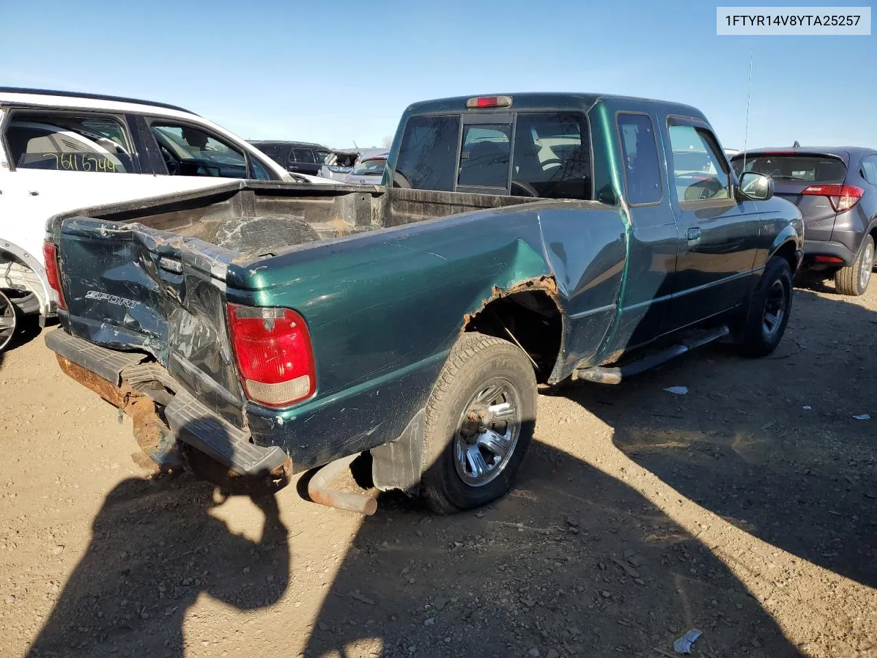 2000 Ford Ranger Super Cab VIN: 1FTYR14V8YTA25257 Lot: 76510404