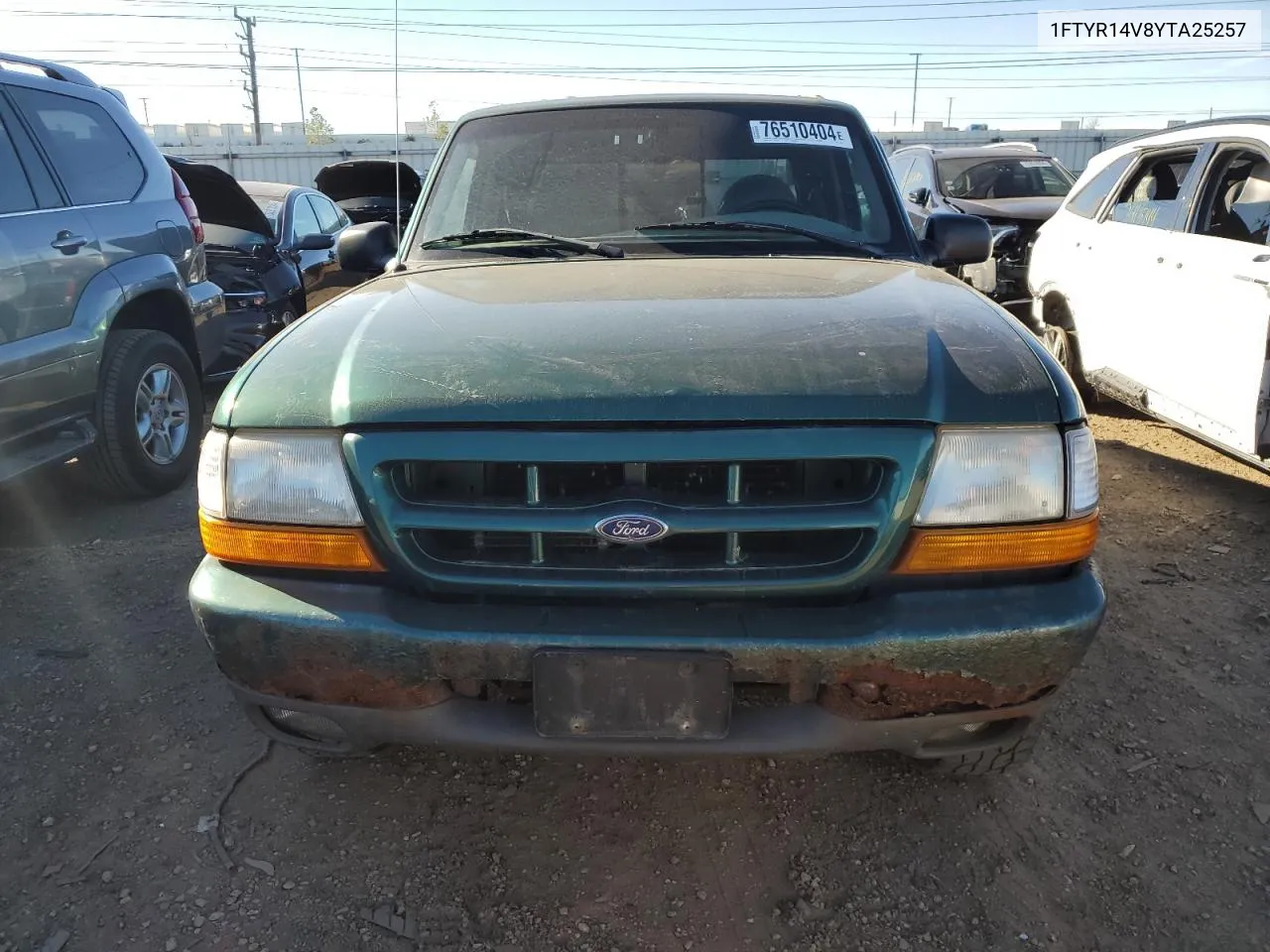 2000 Ford Ranger Super Cab VIN: 1FTYR14V8YTA25257 Lot: 76510404