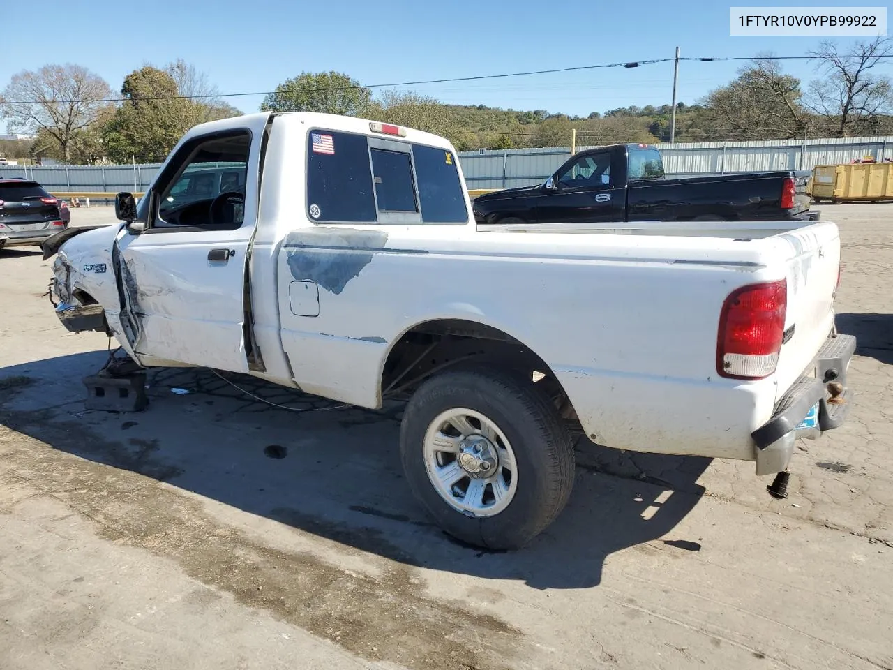 2000 Ford Ranger VIN: 1FTYR10V0YPB99922 Lot: 76609164