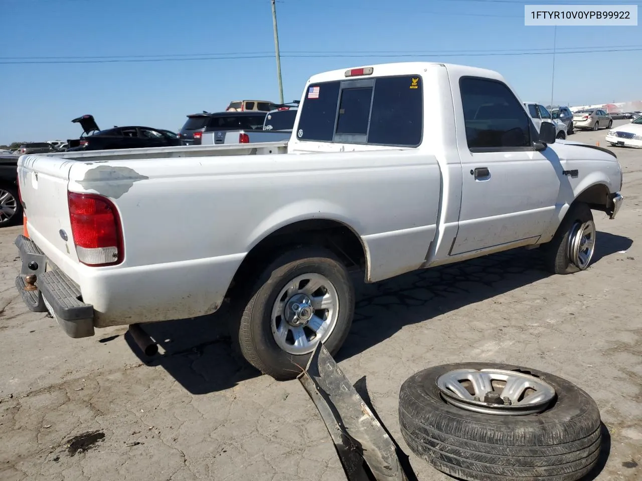 2000 Ford Ranger VIN: 1FTYR10V0YPB99922 Lot: 76609164