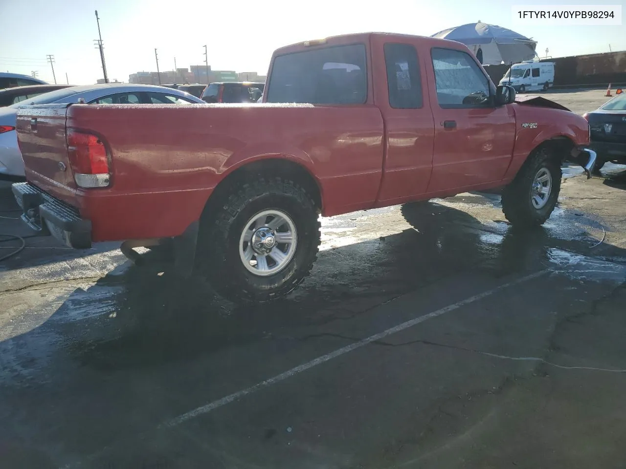 2000 Ford Ranger Super Cab VIN: 1FTYR14V0YPB98294 Lot: 77212804