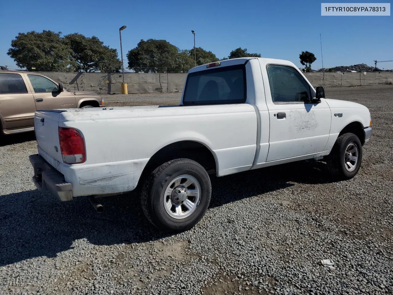 2000 Ford Ranger VIN: 1FTYR10C8YPA78313 Lot: 77406134