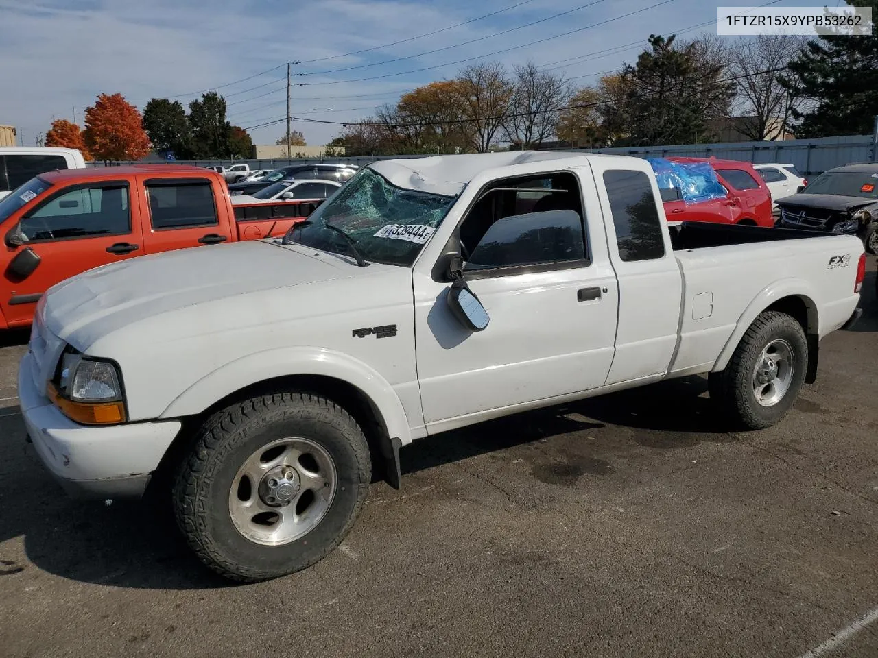 2000 Ford Ranger Super Cab VIN: 1FTZR15X9YPB53262 Lot: 77839444