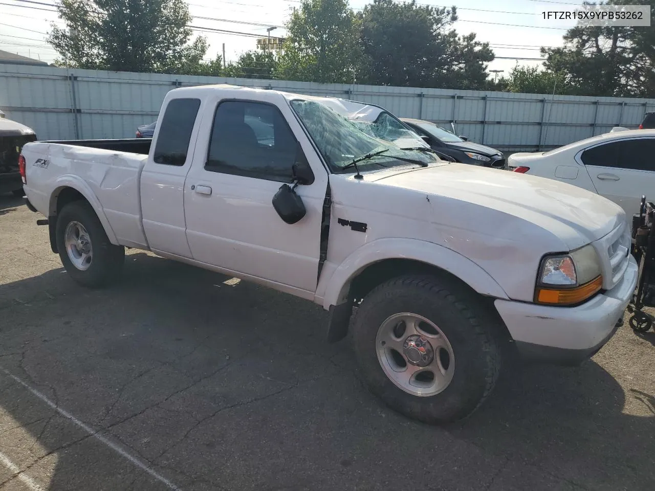 2000 Ford Ranger Super Cab VIN: 1FTZR15X9YPB53262 Lot: 77839444