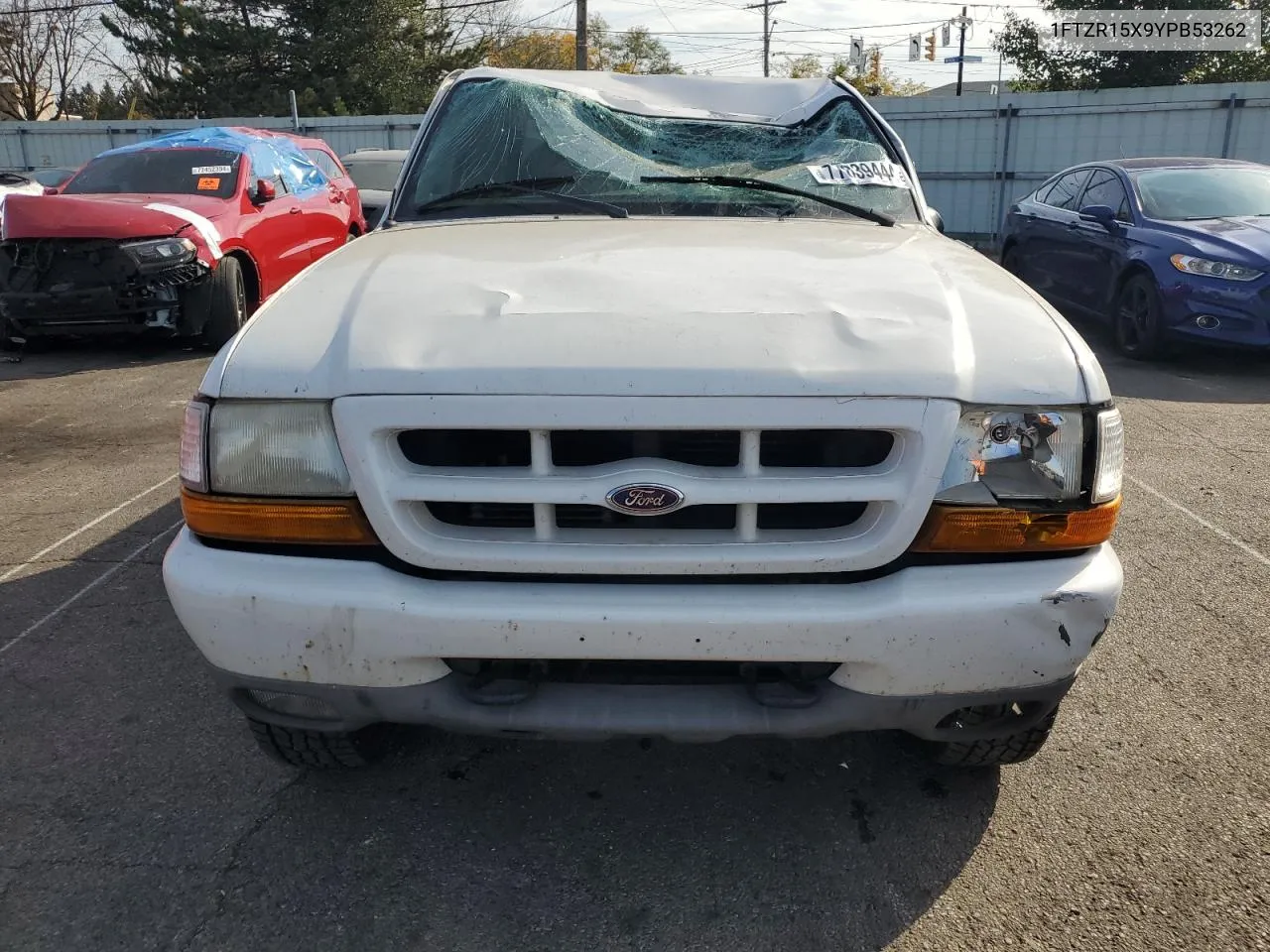 2000 Ford Ranger Super Cab VIN: 1FTZR15X9YPB53262 Lot: 77839444