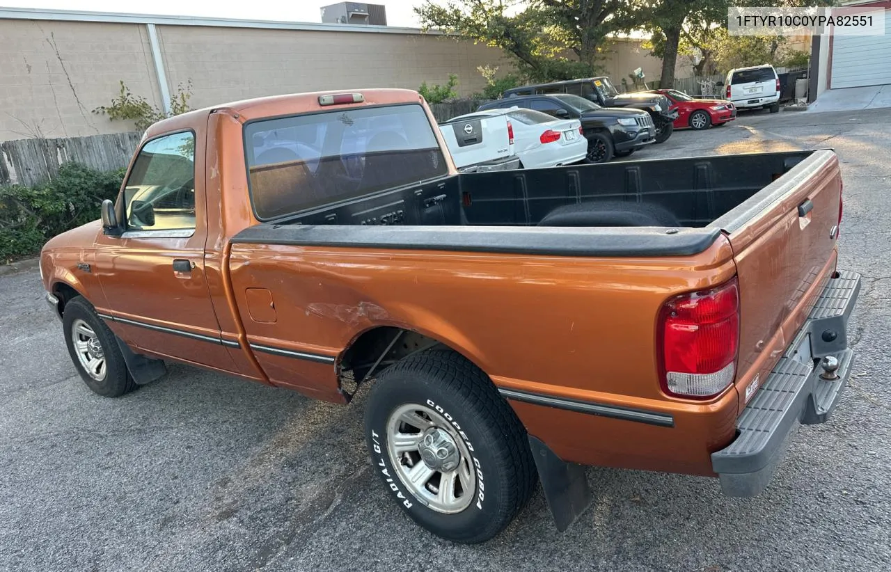 2000 Ford Ranger VIN: 1FTYR10C0YPA82551 Lot: 78285674