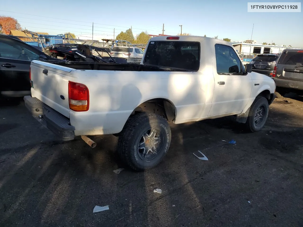 2000 Ford Ranger VIN: 1FTYR10V8YPC11928 Lot: 78869294