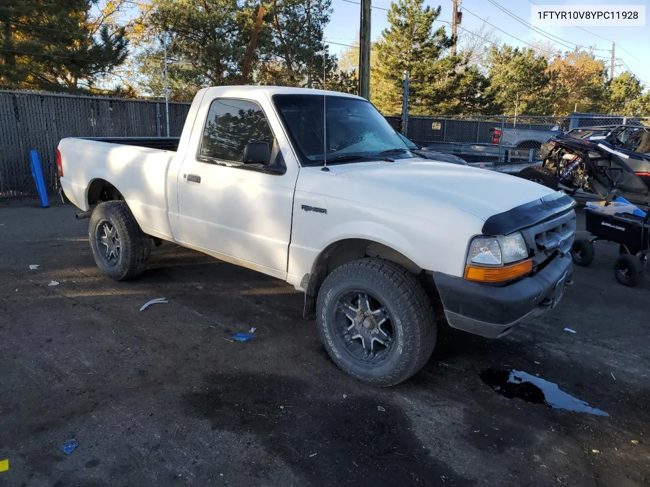 2000 Ford Ranger VIN: 1FTYR10V8YPC11928 Lot: 78869294