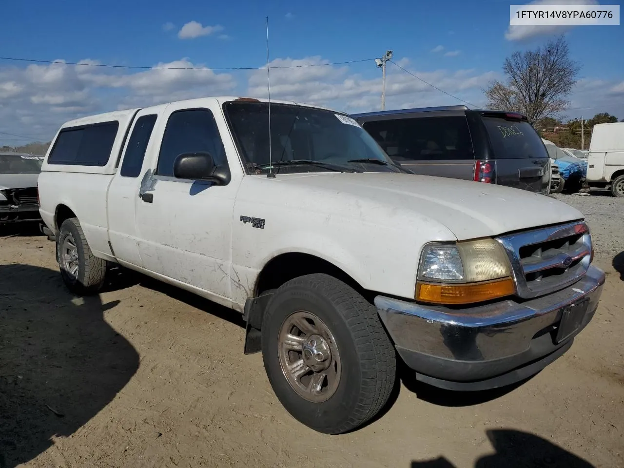 2000 Ford Ranger Super Cab VIN: 1FTYR14V8YPA60776 Lot: 78976974