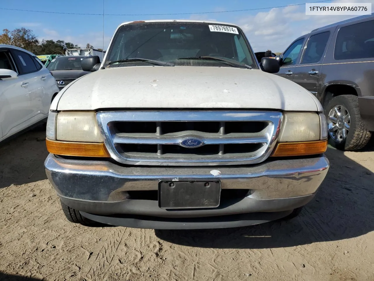 2000 Ford Ranger Super Cab VIN: 1FTYR14V8YPA60776 Lot: 78976974