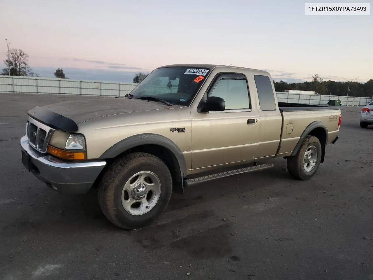 2000 Ford Ranger Super Cab VIN: 1FTZR15X0YPA73493 Lot: 80520154