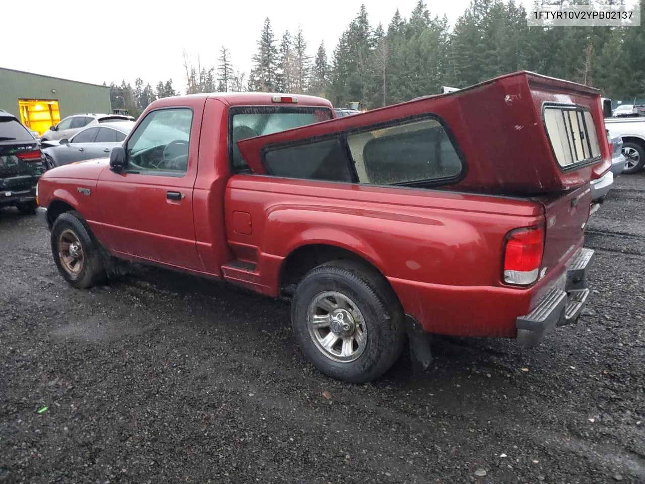 2000 Ford Ranger VIN: 1FTYR10V2YPB02137 Lot: 80704434