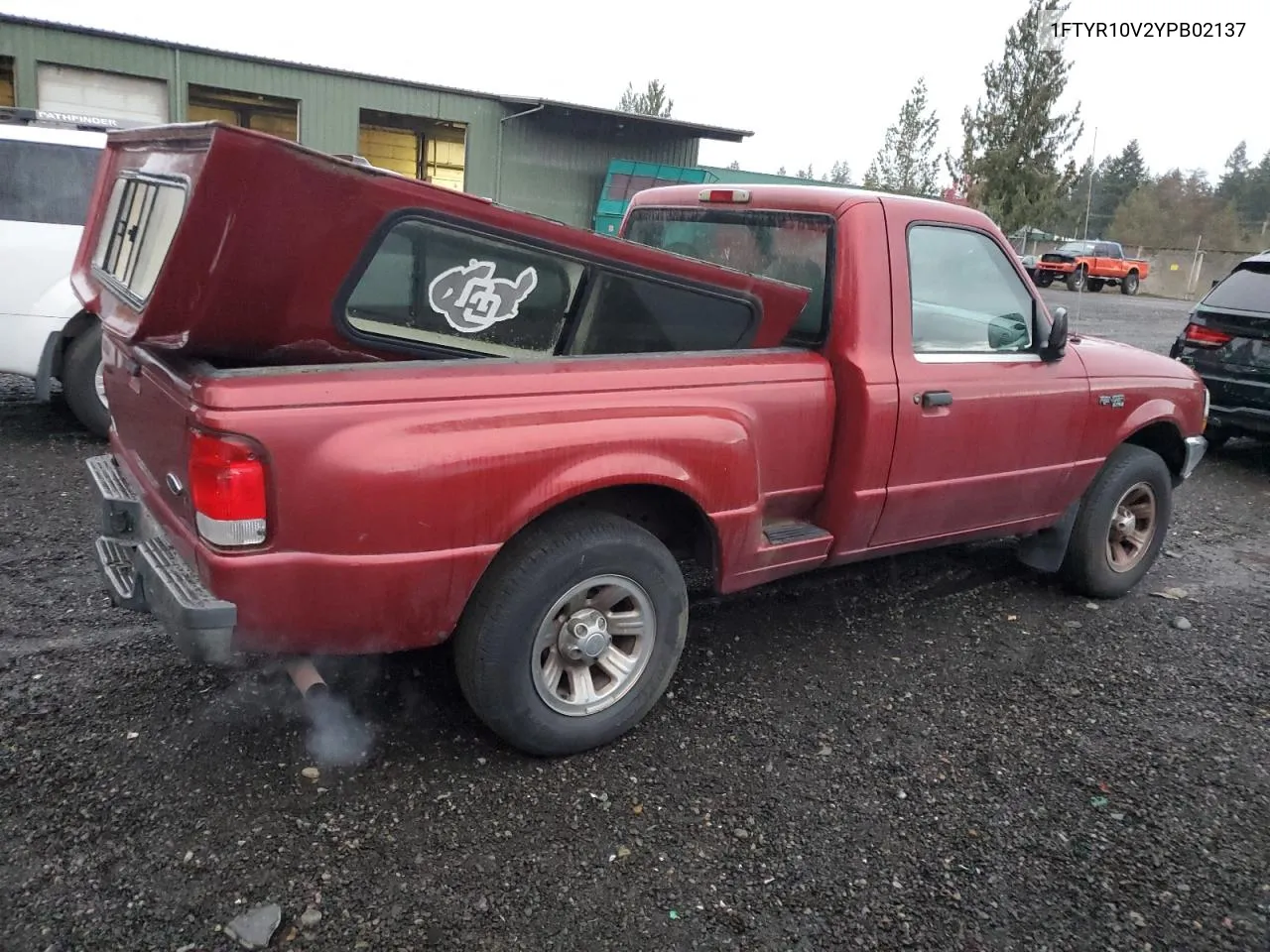 2000 Ford Ranger VIN: 1FTYR10V2YPB02137 Lot: 80704434