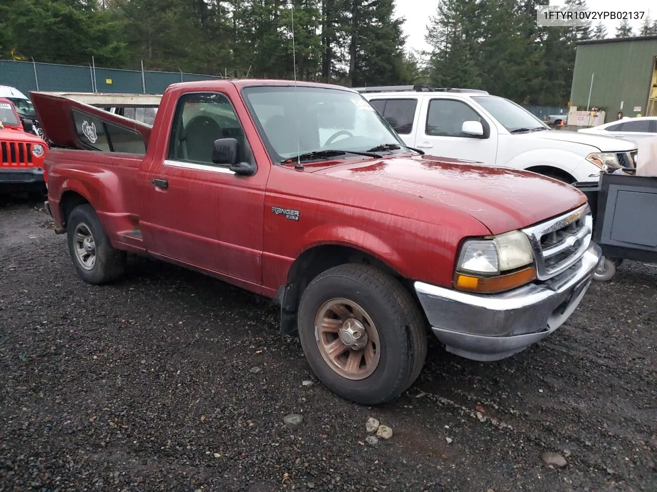 2000 Ford Ranger VIN: 1FTYR10V2YPB02137 Lot: 80704434