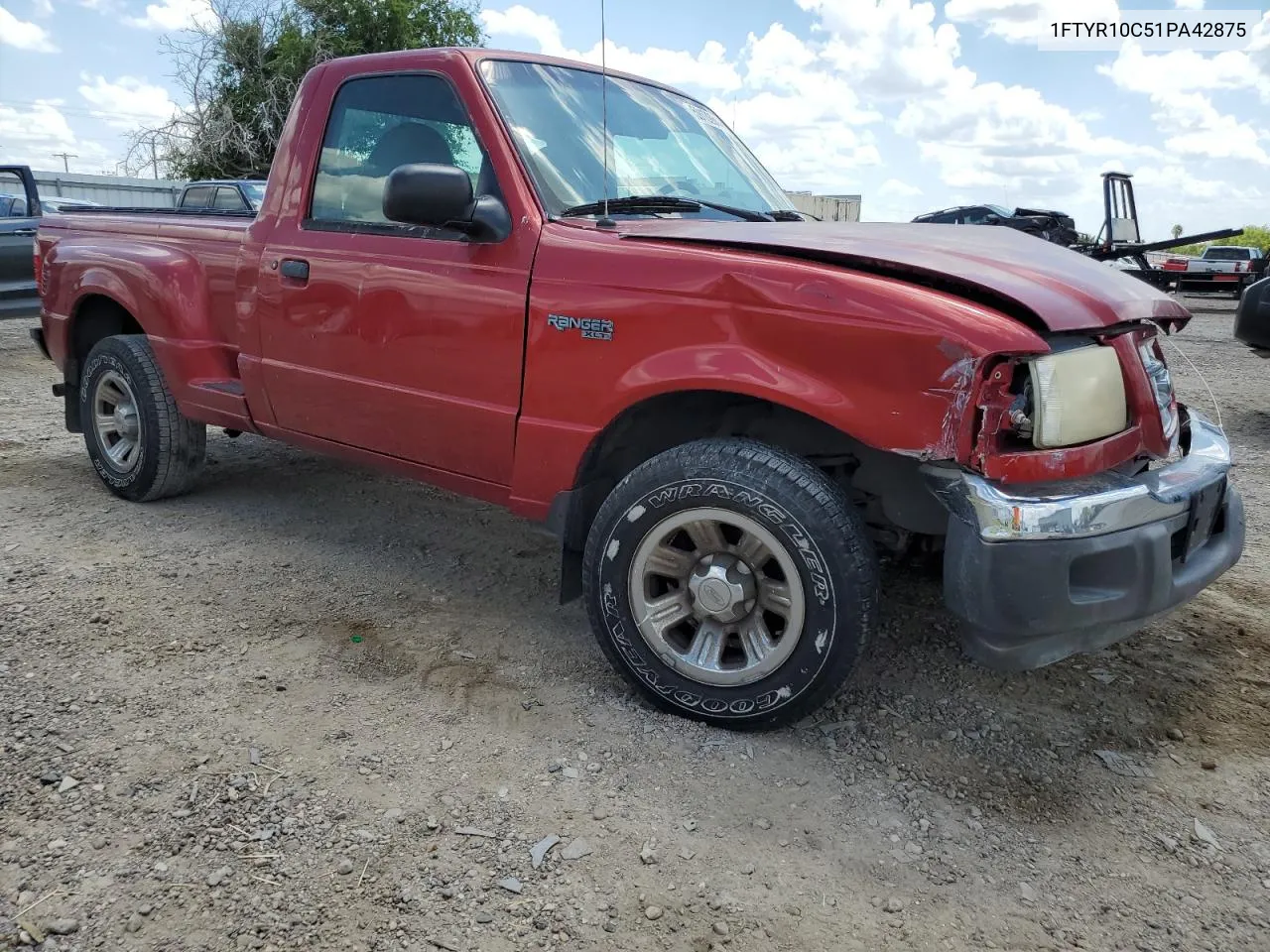 2001 Ford Ranger VIN: 1FTYR10C51PA42875 Lot: 65858924