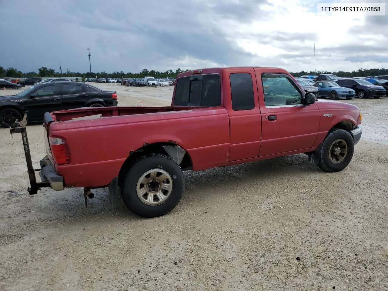 2001 Ford Ranger Super Cab VIN: 1FTYR14E91TA70858 Lot: 68426024