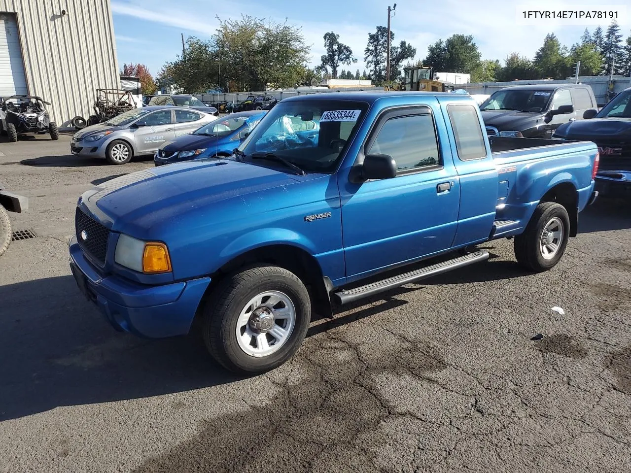 2001 Ford Ranger Super Cab VIN: 1FTYR14E71PA78191 Lot: 68535344