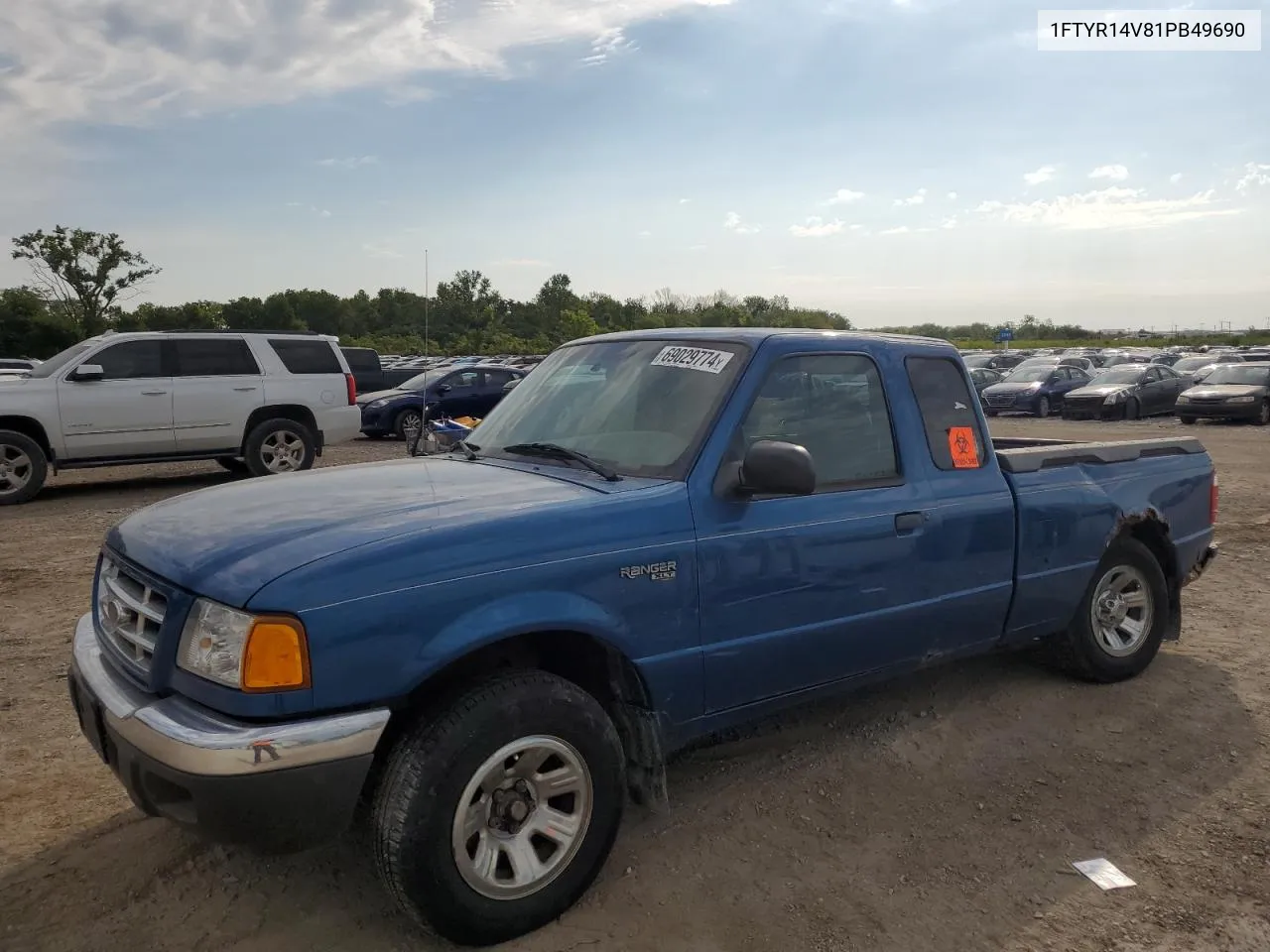 2001 Ford Ranger Super Cab VIN: 1FTYR14V81PB49690 Lot: 69029774