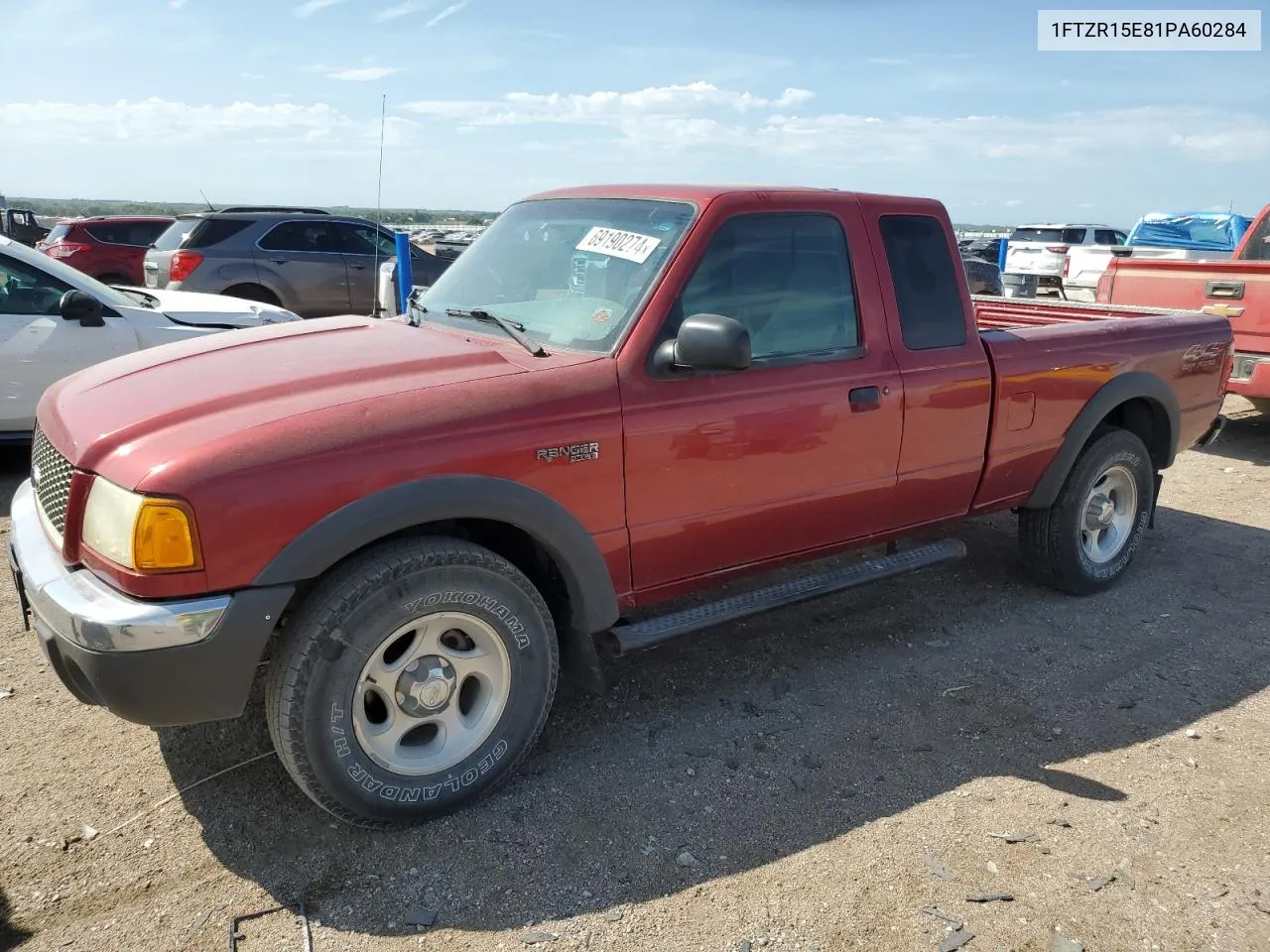 2001 Ford Ranger Super Cab VIN: 1FTZR15E81PA60284 Lot: 69190274