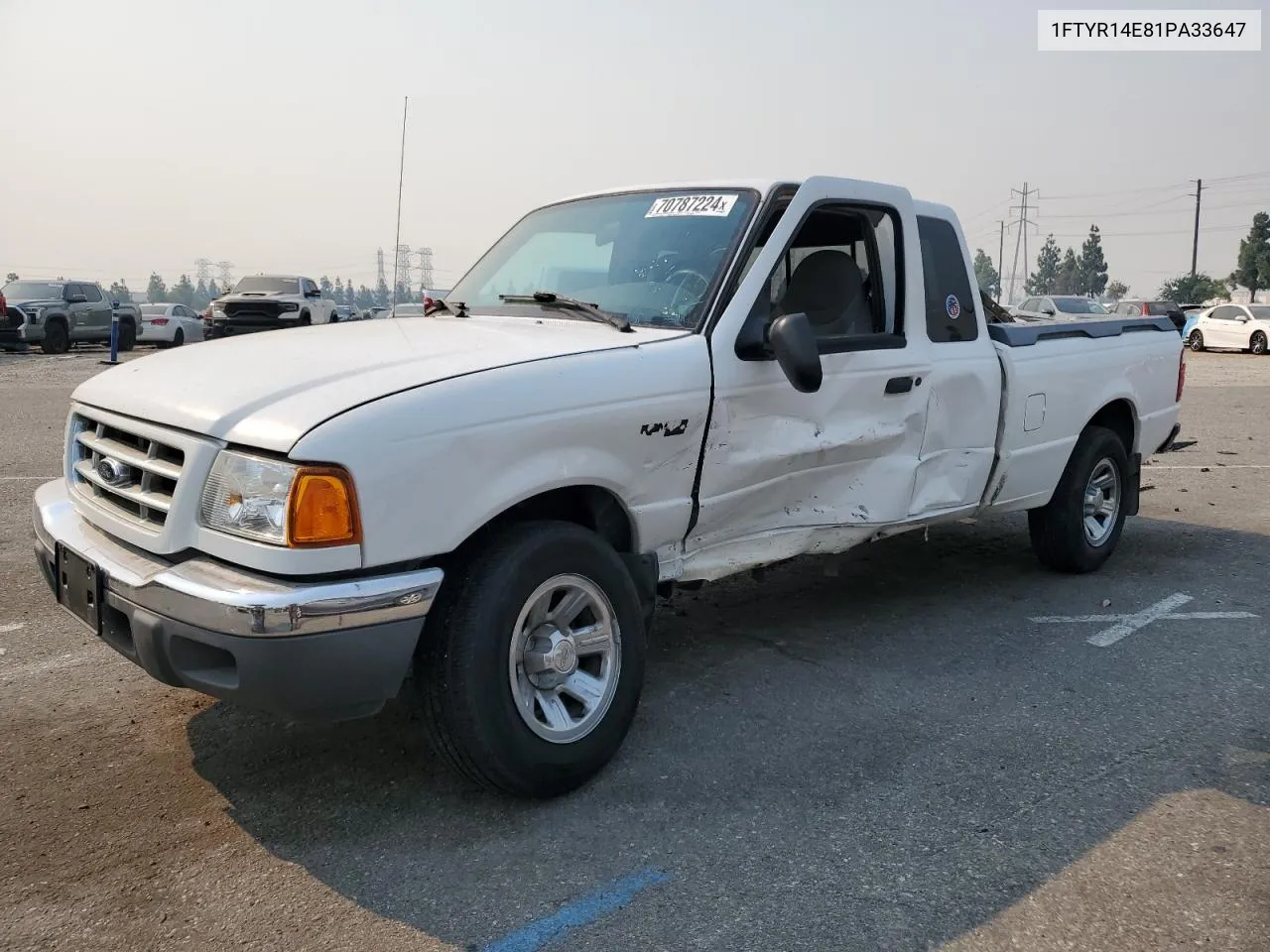 2001 Ford Ranger Super Cab VIN: 1FTYR14E81PA33647 Lot: 70787224