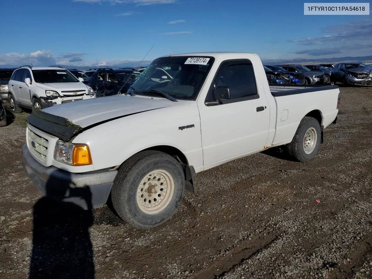 2001 Ford Ranger VIN: 1FTYR10C11PA54618 Lot: 72139174