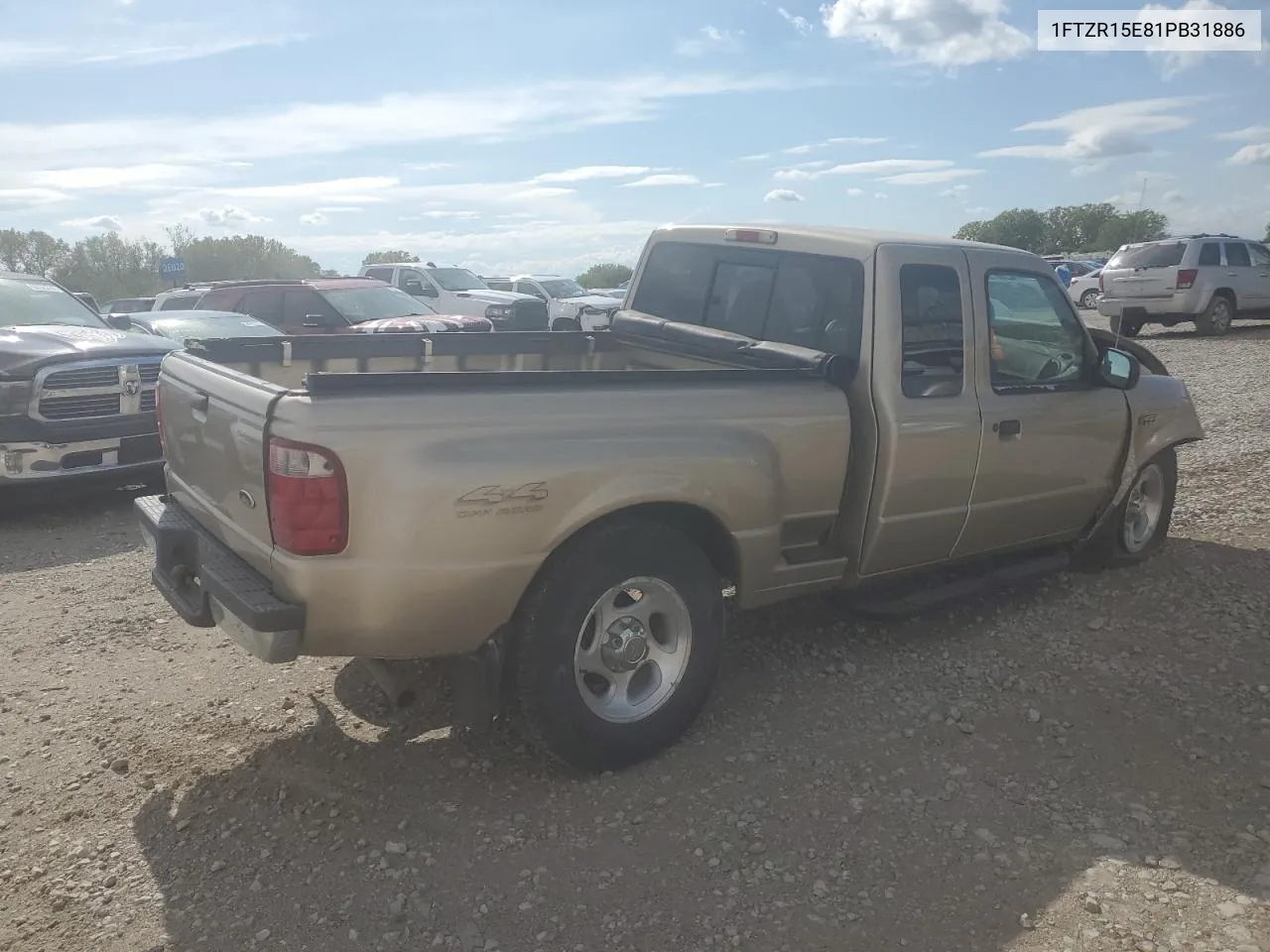 2001 Ford Ranger Super Cab VIN: 1FTZR15E81PB31886 Lot: 72377934