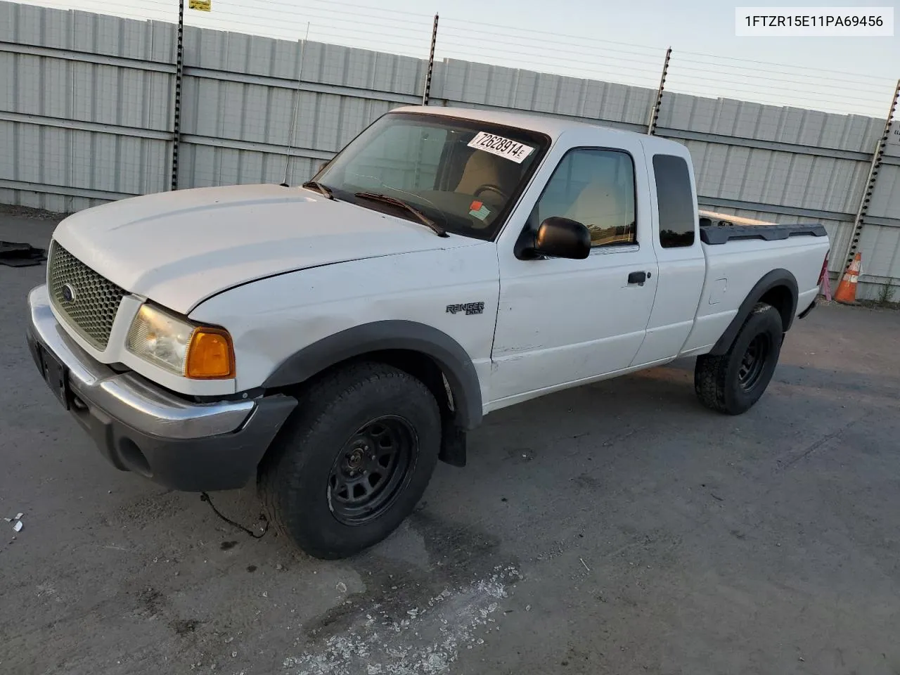 2001 Ford Ranger Super Cab VIN: 1FTZR15E11PA69456 Lot: 72628914