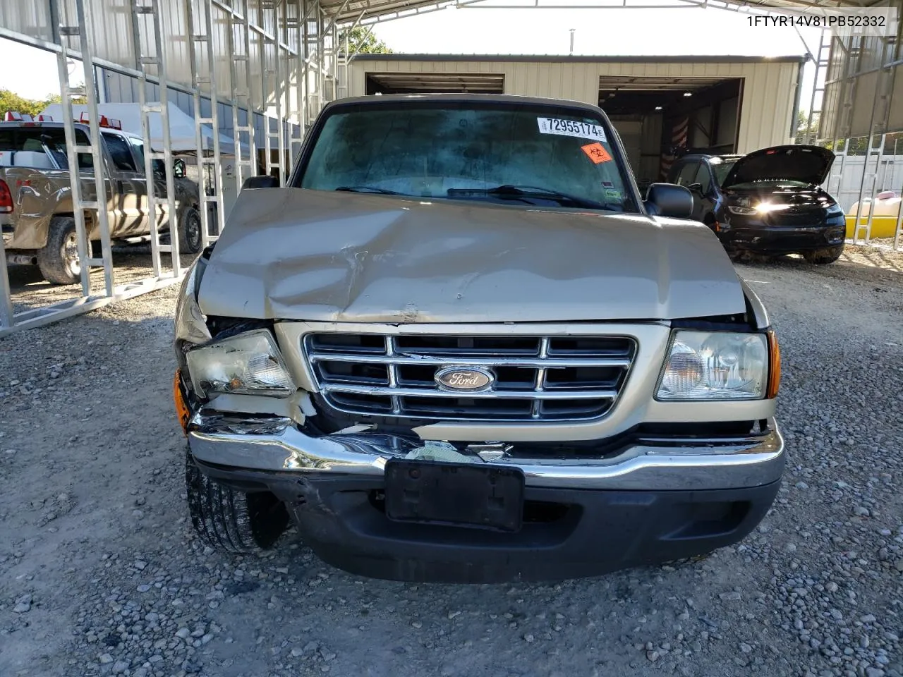 2001 Ford Ranger Super Cab VIN: 1FTYR14V81PB52332 Lot: 72955174