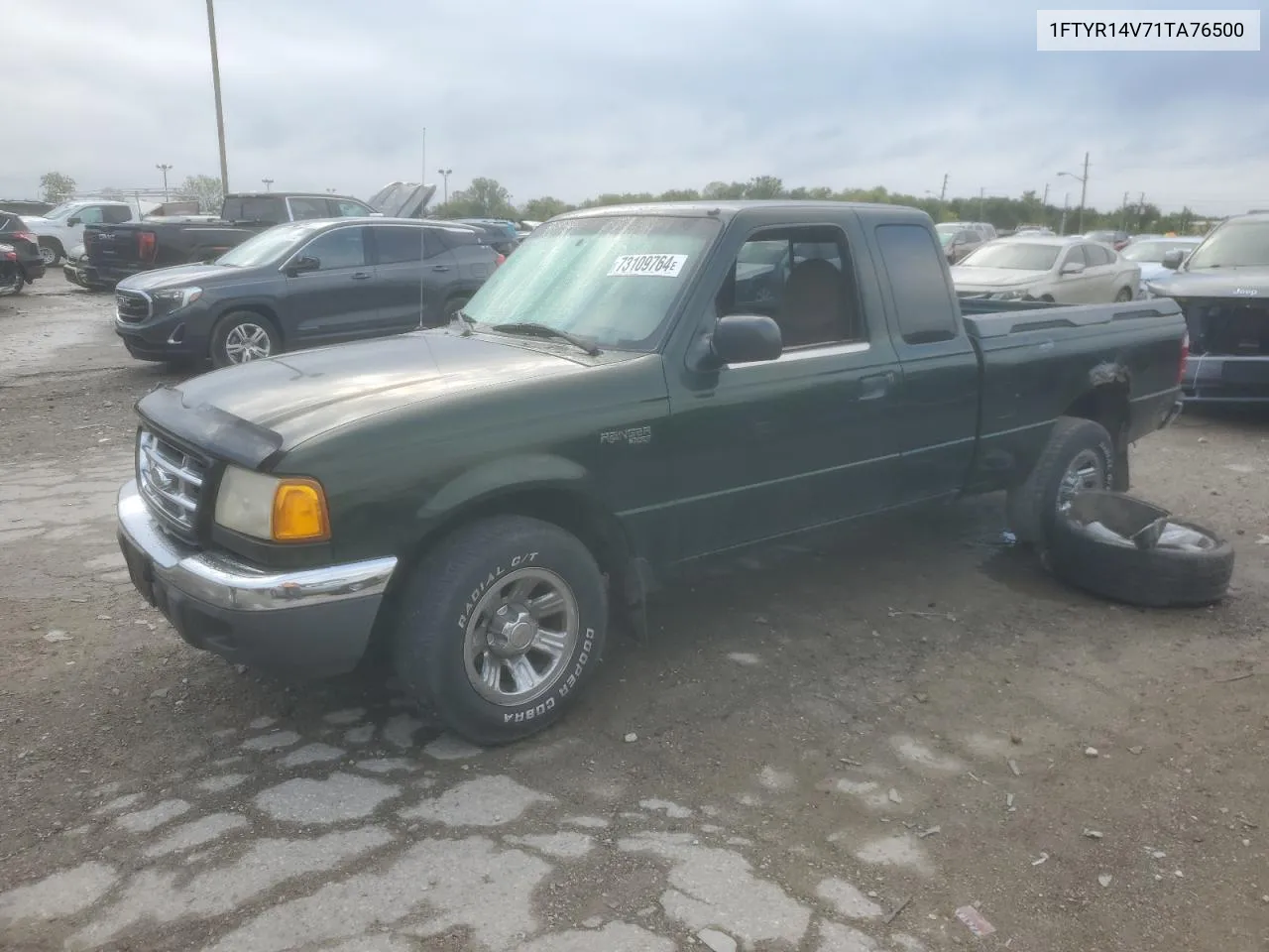 2001 Ford Ranger Super Cab VIN: 1FTYR14V71TA76500 Lot: 73109764