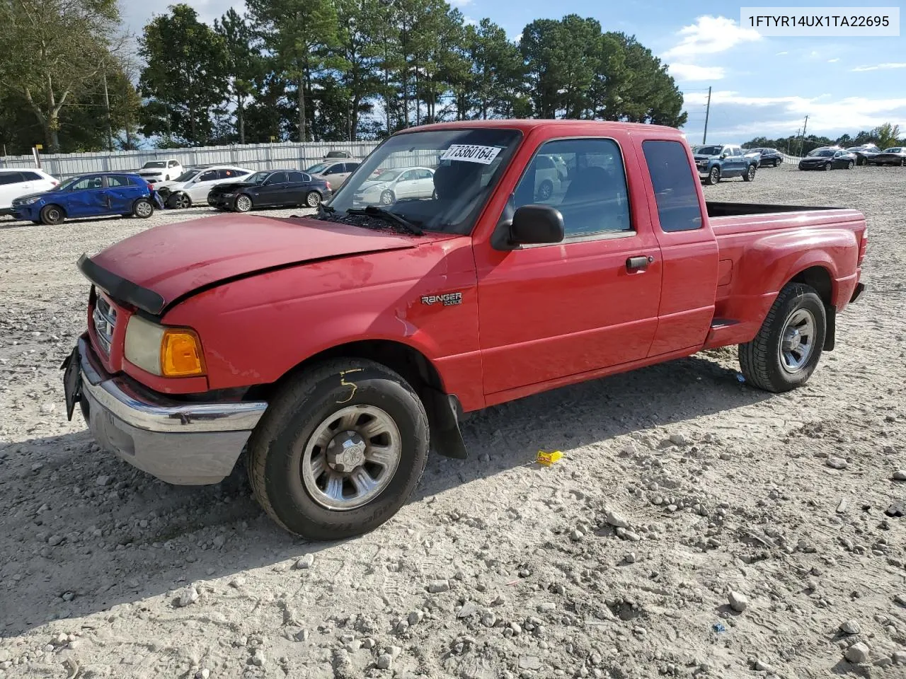 2001 Ford Ranger Super Cab VIN: 1FTYR14UX1TA22695 Lot: 73360164